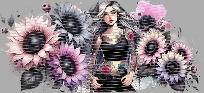 16oz Sunflower Girl-SU-373